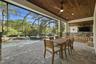 This outdoor space is perfect for entertaining friends or just relaxing in your private oasis