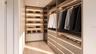 His closet, virtually staged