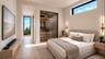 Guest bedroom, virtually staged