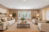 Living room virtually staged