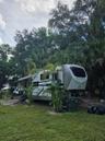 RV: Secluded location among the palm trees