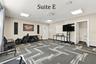 Suite E has a private entrance, large window overlooking the landscaping, a private restroom and has access to the Covered Patio Break Area