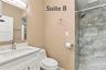 Double Glass Doors into Suite B, with Private Full Bathroom, Window to the Front of the Office, located by the Lobby