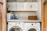 Guest house laundry in unit.