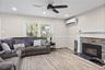 Withh beautiful fire place
