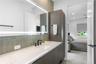 Primary Bathroom - LED Mirror & Linen Tower