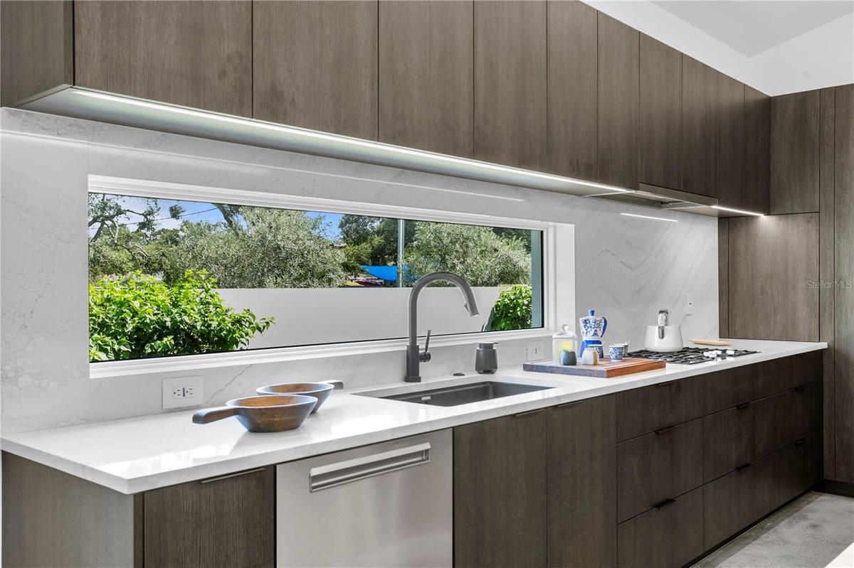 Custom Window Backsplash