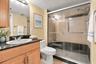 Virtually staged 2nd Bathroom