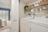 Virtually staged Laundry closet