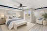 Primary bedroom virtually staged