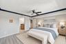 Primary bedroom virtually staged
