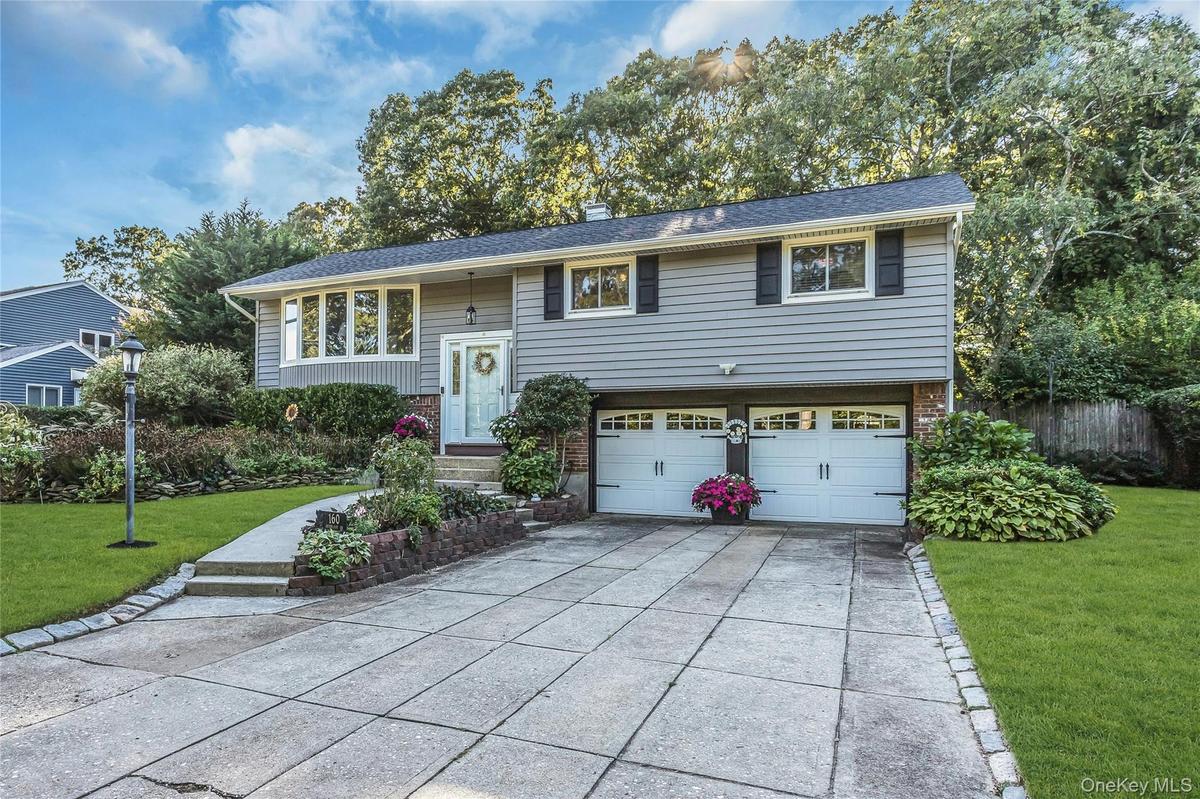 Two Car Garage Extra Large Driveway