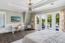 French doors to balcony overlooking the water