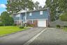 Front View with Extended Oversize Driveway and 1 Car Garage