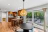View from Kitchen to Patio and Den