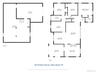 Floor plan of first floor and basement
