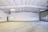 Garage with a heating unit