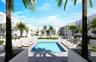 Builder Rendering of Community Pool with View Toward Subject Property.