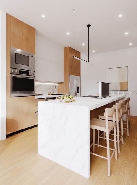 DownDraft Kitchen Island Rendering