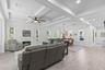Soaring coffered ceilings.