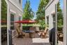 Grill and entertain on this private paver patio.
