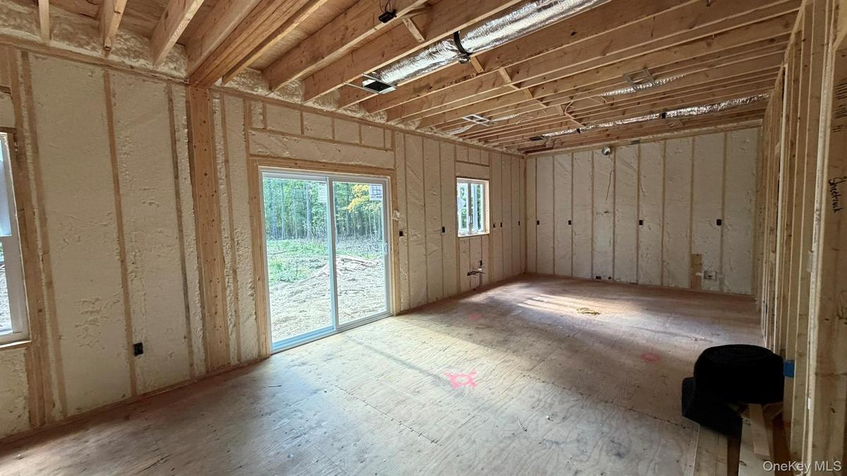 Framing has been completed and insulation installed as the developing room configuration of the office takes place.