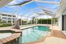 Screened pool and spa area