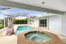 Screened pool and spa area