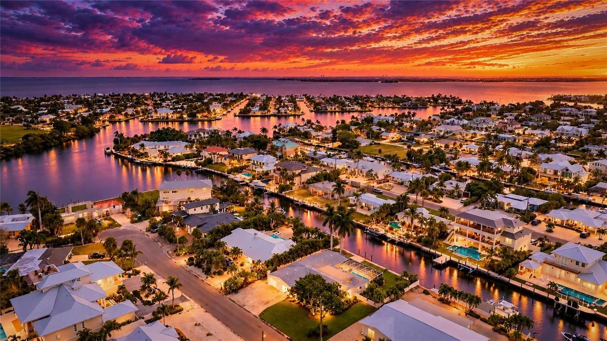 The intracoastal waterway in the background