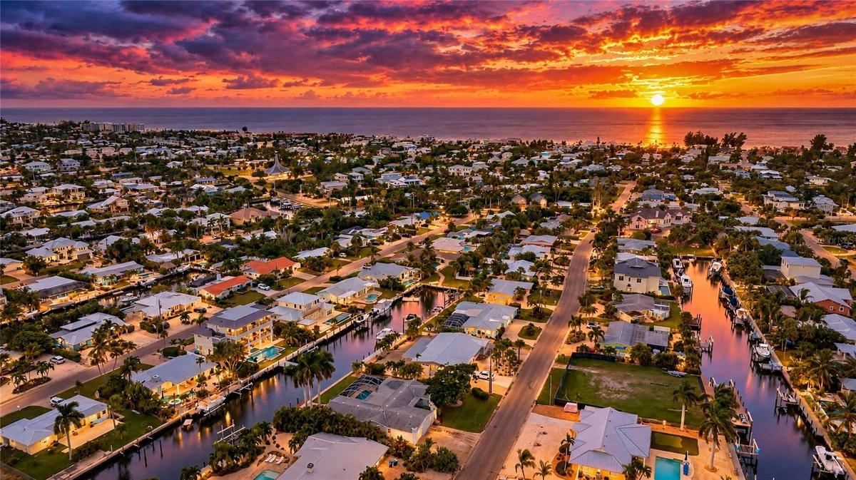 Just a short distance to catch a spectacular sunset at the beach