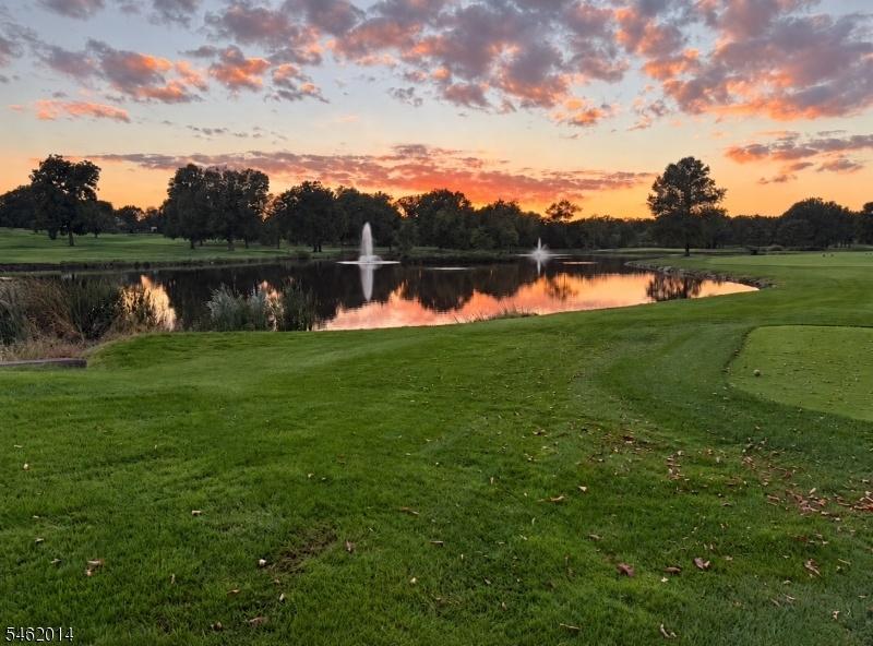 Sunset on the golfcourse