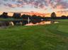 Sunset on the golfcourse