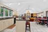 kitchen and family room