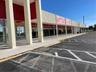 Storefront walkway under the front canopy