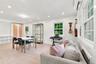 Recessed lighting, wood-finish flooring