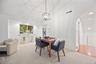 Open-plan Great room provides the perfect spot for a dining table with easy access to the kitchen.