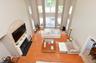 Looking down to great room