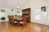 Dining Room with vaulted ceiling