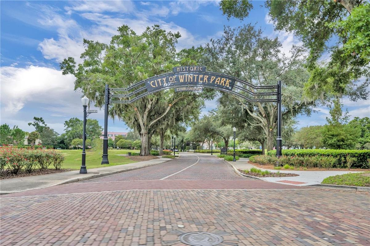 Step out your front door to all that Winter Park offers