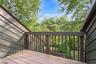 Balcony overlooking pond