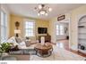 Living room virtually staged