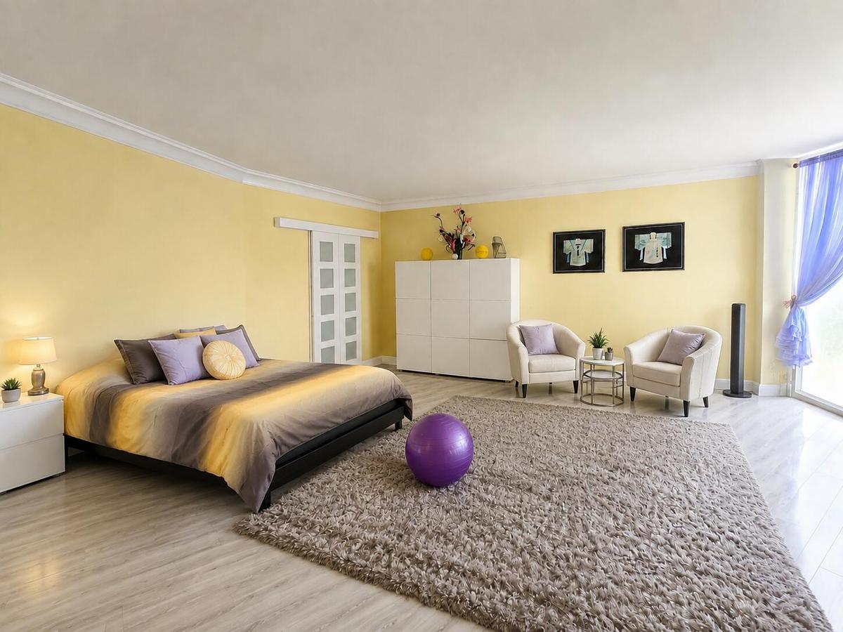 HUGE primary bedroom with amazing sunrise views