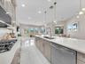gas stove and extended kitchen look