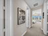 master bedroom entrance and closets