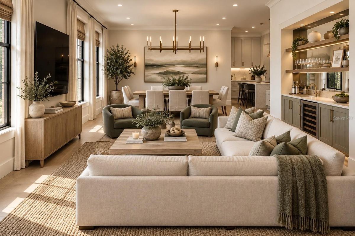 Great Room rendering for inspiration