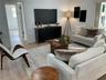 Cozy family room area of the great room