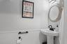 First floor powder room.