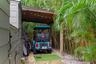 Golf cart carport, and storage closets.