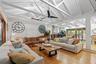 Living area, and family room.
