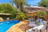 Pool deck, w/ Egyptian marble decking.